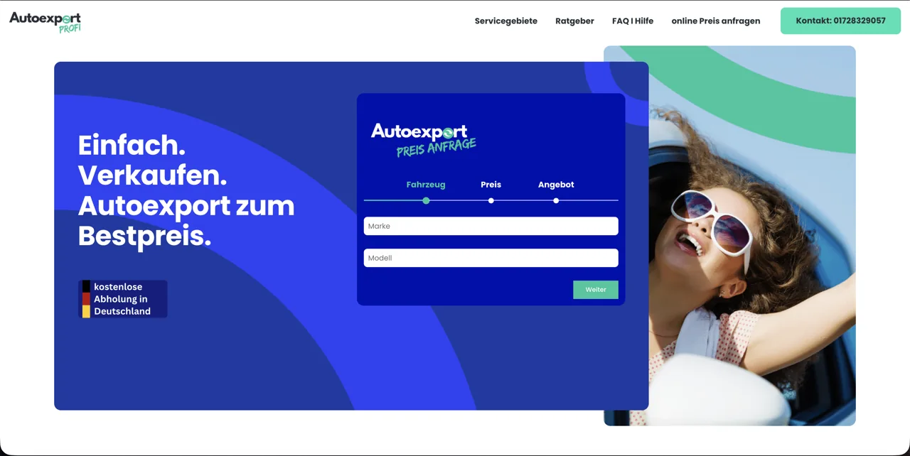 Projektansicht: Auto Export Profi
