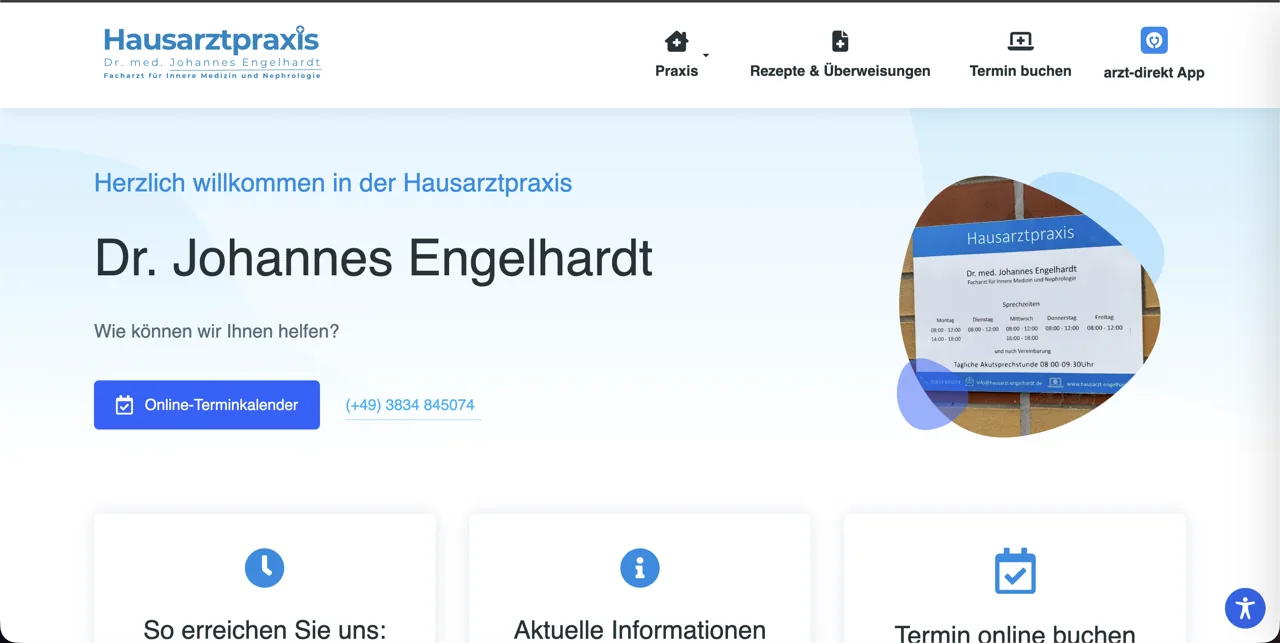 Projektansicht: Hausarzt Dr. Engelhardt