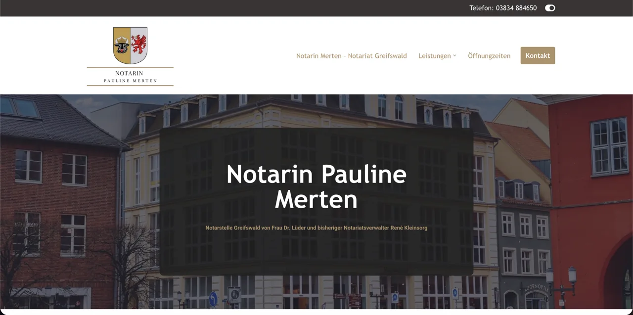 Projektansicht: Notarin Merten Greifswald