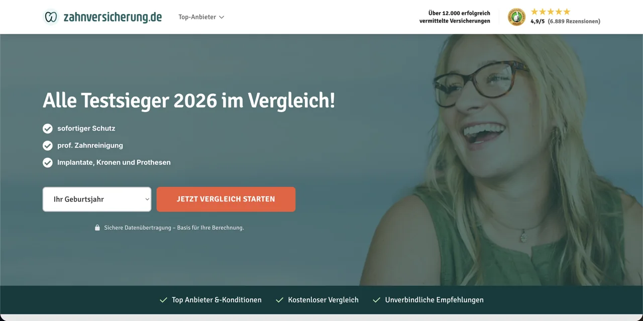 Projektansicht: zahnversicherung.de